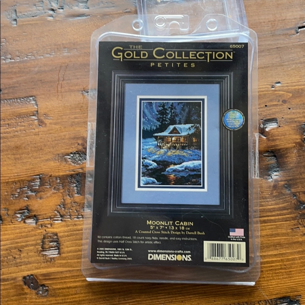 Dimensions Moonlit Cabin Counted Cross-Stitch Kit